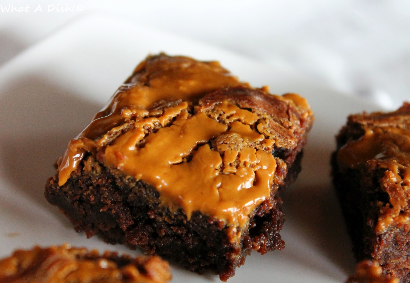 What A Dish!: Biscoff Swirl Brownies