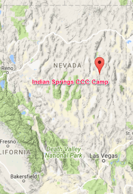 Climbing My Family Tree: Map 1 of site of Camp Indian Springs CCC Camp in Nevada