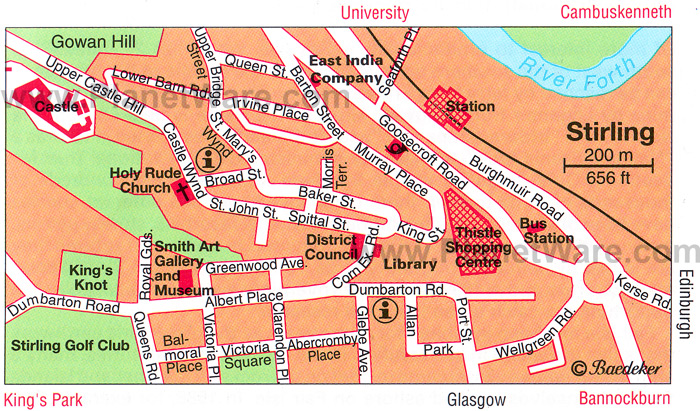 Map Of Stirling Province Area Map Of Stirling Province Area