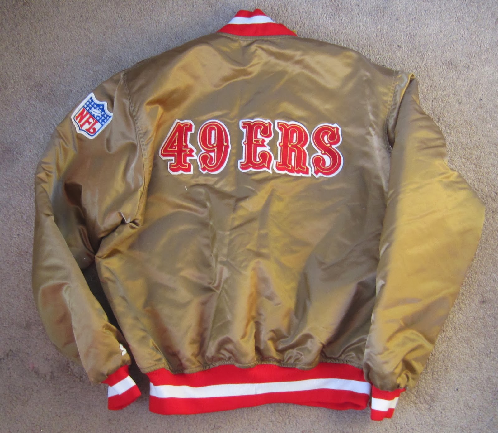 Vintage Sports Apparel: Vintage San Francisco 49ers Satin Starter ...