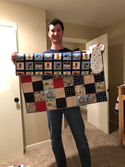 Pirate baby quilt