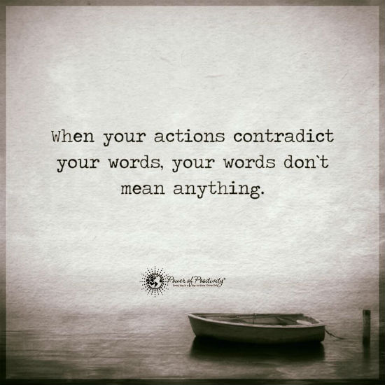 actions words
