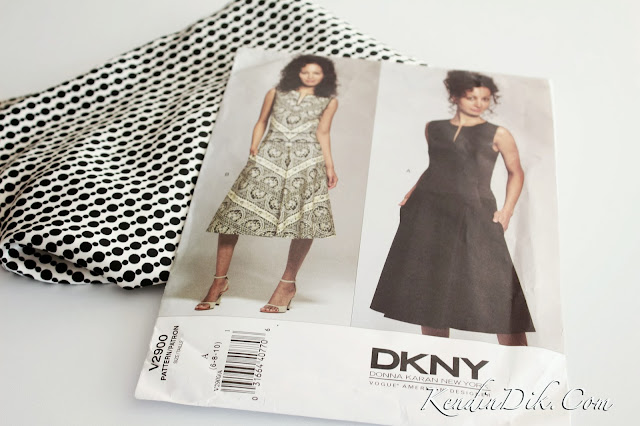 vogue kalıpları DKNY marka elbise