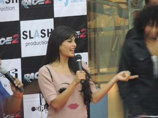 Pics: Jacqueline Fernandez's Race 2 promotion in Pune