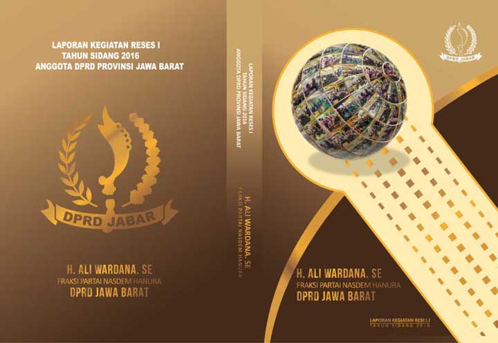 Desain Cover Laporan Kegiatan Percetakan Tiket Voucher