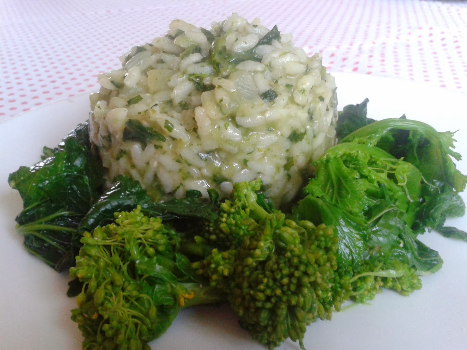 risotto con broccoletti