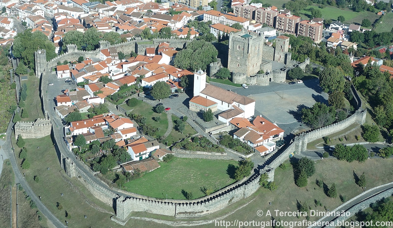 A Terceira Dimensão Fotografia Aérea Castelo de Bragança