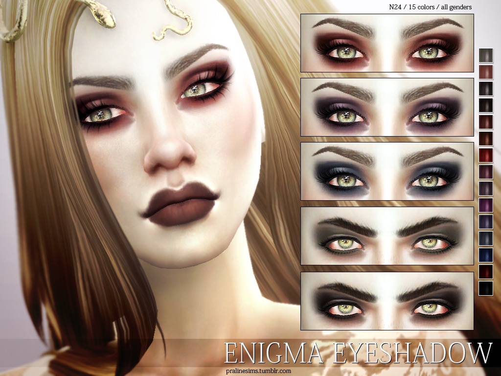 Sims 4 Ccs The Best Smoky Eyeshadow By Pralinesims