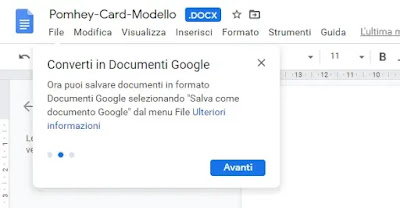 importare file Office in Google Docs convertire docx in docs
