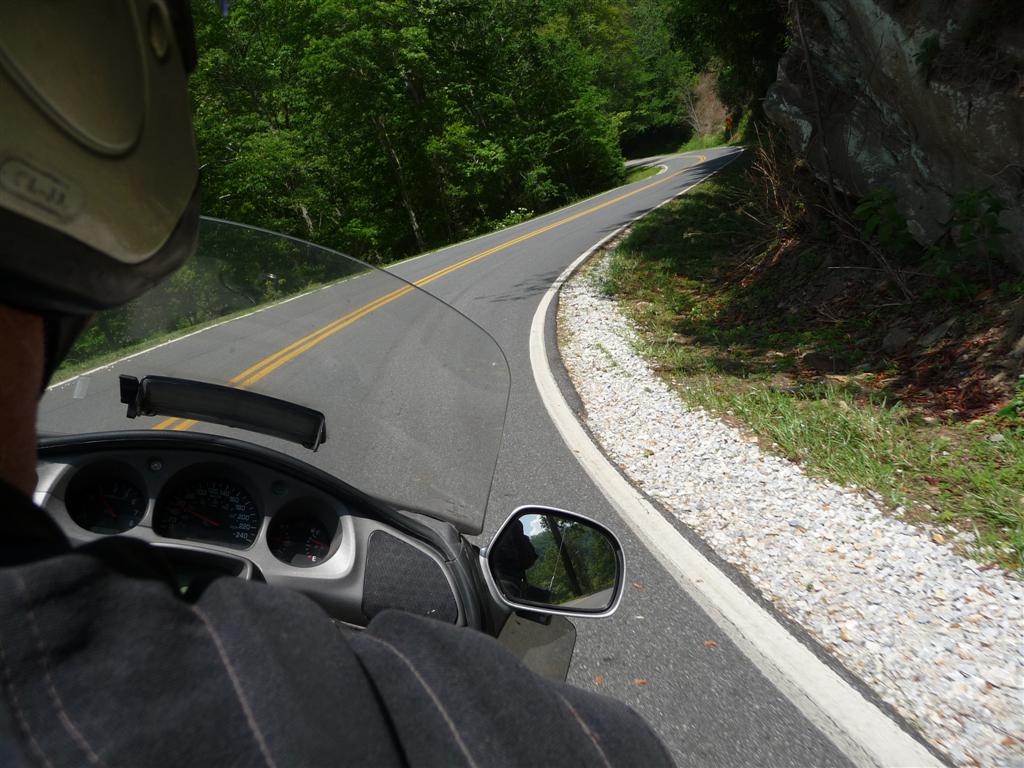 Skid and Sandy On The Road Maggie Valley Kickstand Lodge, Deal's Gap