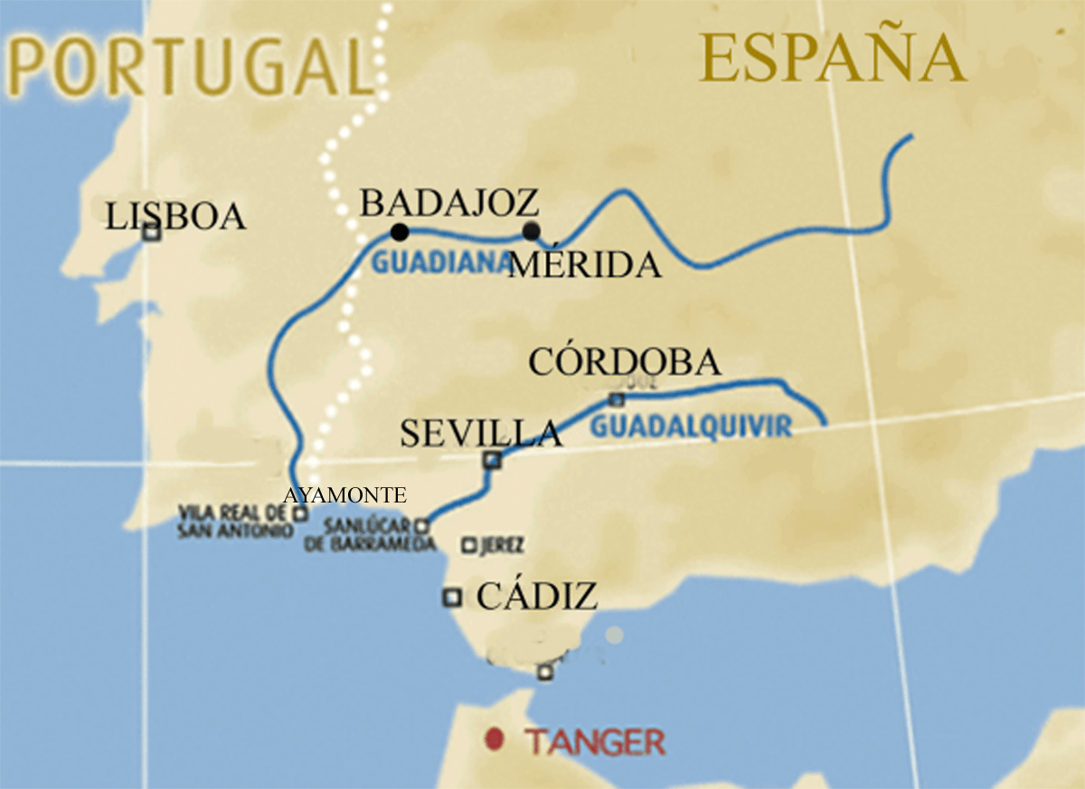 Столица в устье тахо. Гвадалквивир река на карте. Гвадалквивир река в Испании. Река Гвадалквивир на карте Европы.