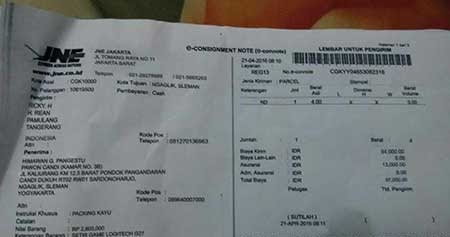Cara Cek Resi JNE Kiriman Dari Medan