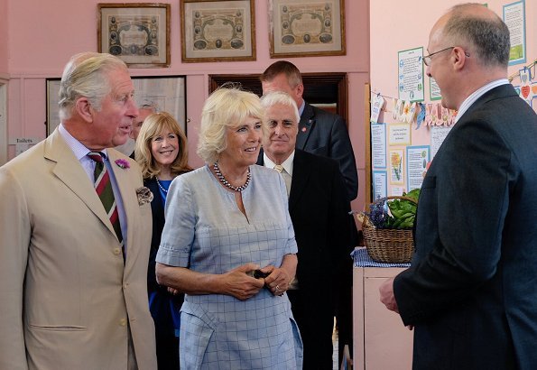 Prince Charles, Prince of Wales and Camilla, the Duchess of Cornwall visited the village of Llangwm and Cleddau estuary community of Llangwm