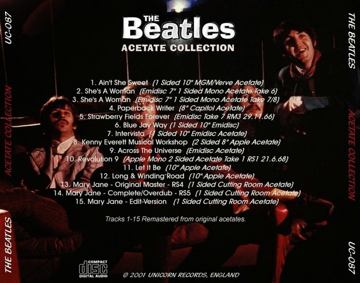 Rock Anthology: The Beatles - Acetate Collection (Remaster Edition ...