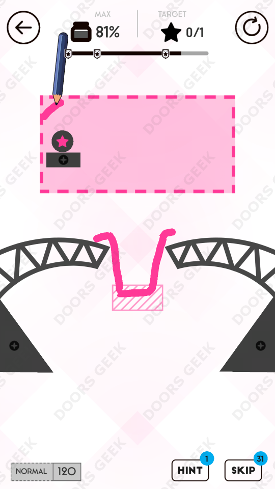 Draw Here Level 120 Doors Geek