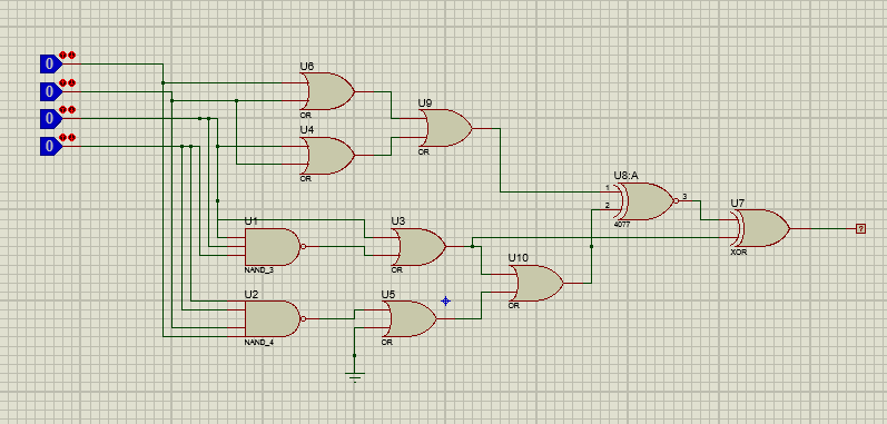 Схема светофора на логических элементах