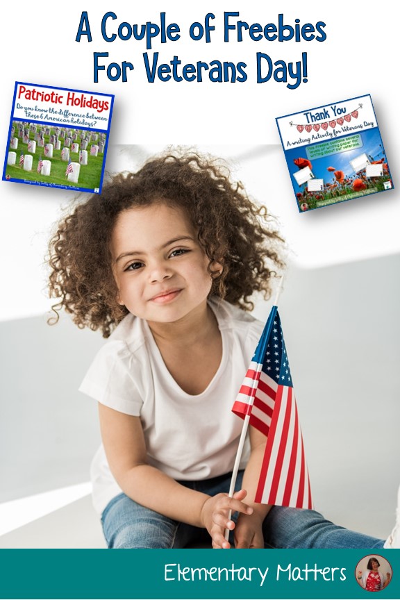 Elementary Matters A Couple of Freebies for Veterans Day