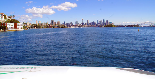 View of Sydney harbour from the ferry