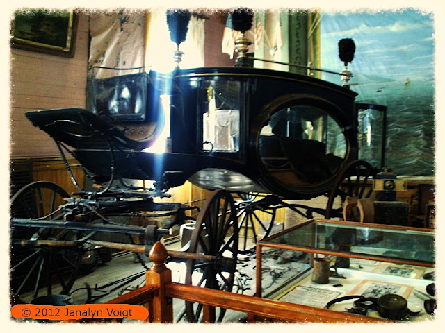 Plumed hearse at Bodie, California