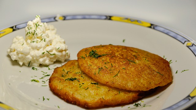 Tortitas de coliflor y patata Tortitas de coliflor y patata