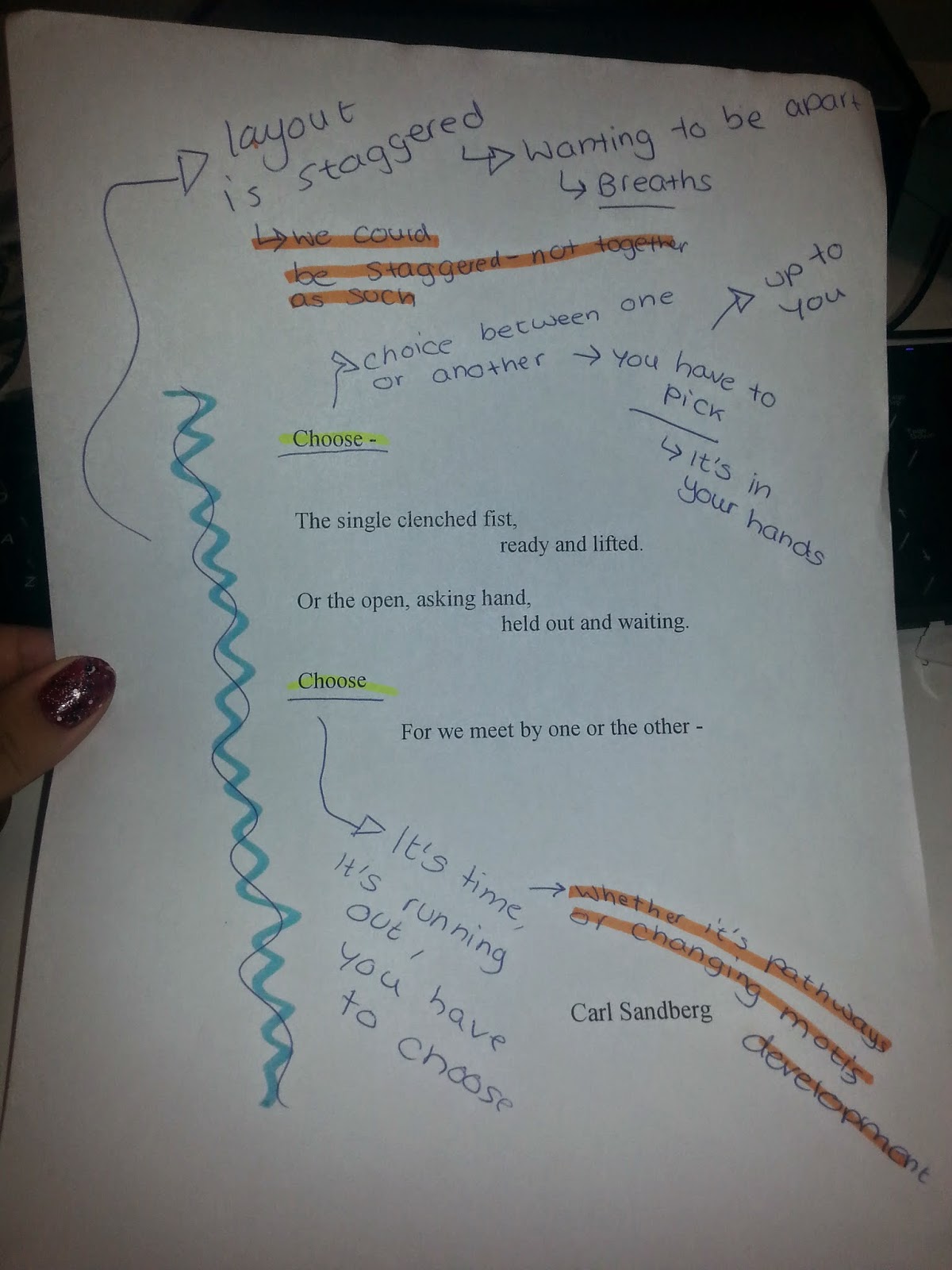 Idea 61 Annotated Poem Ayse Kaya: Musical Theatre Student Blog
