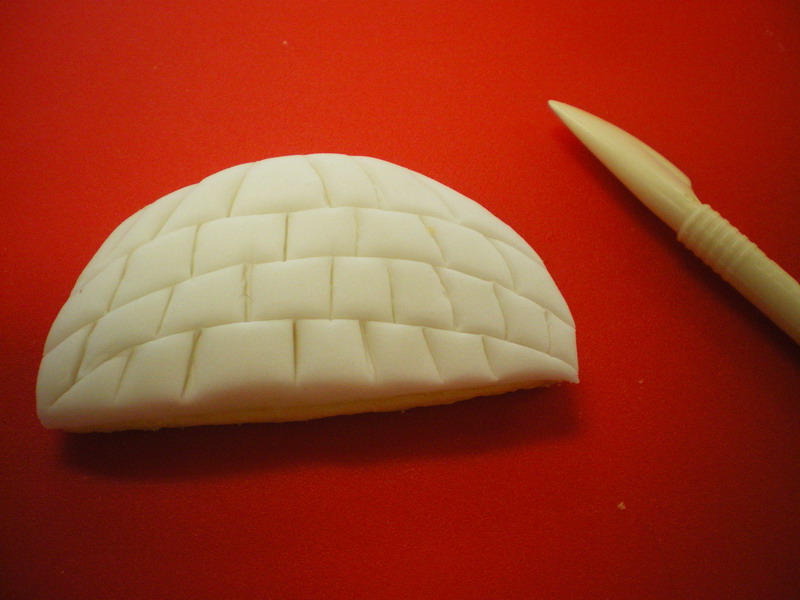 La Cocina de Nati.: PINGÜINO EN SU IGLÚ (GALLETAS DECORADAS EN 3D)