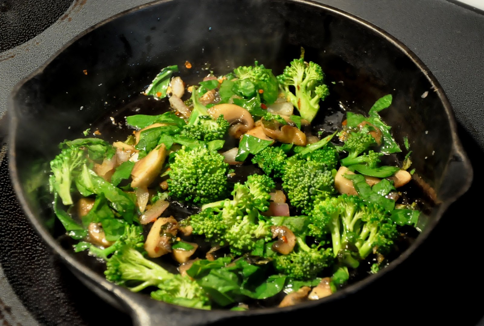 What's Cooking at Richard's ?? Spinach and Broccoli Frittatta
