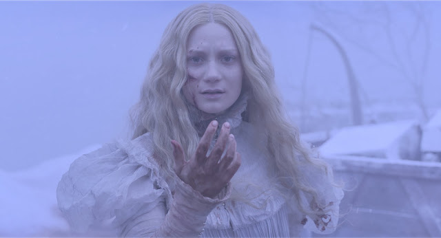 Crimson Peak der cineast Filmblog Crimson Peak Mia Wasikowska blutverschmiert im Schnee