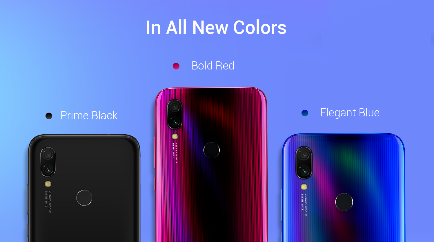 elegant blue redmi y3