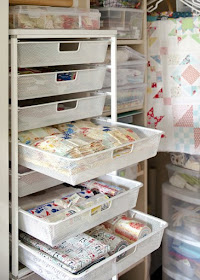 Tips for storing and organizing all of your quilting projects - from A Bright Corner