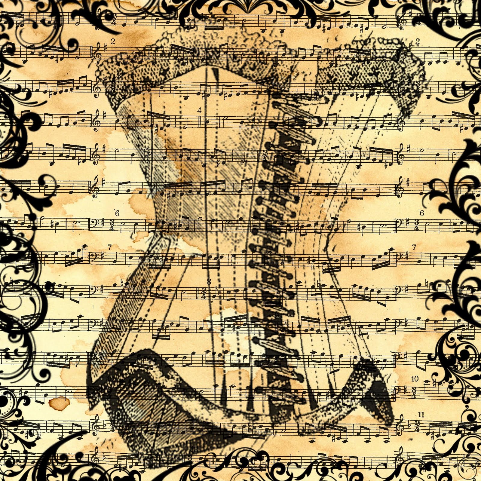 vintage music clipart free - photo #43