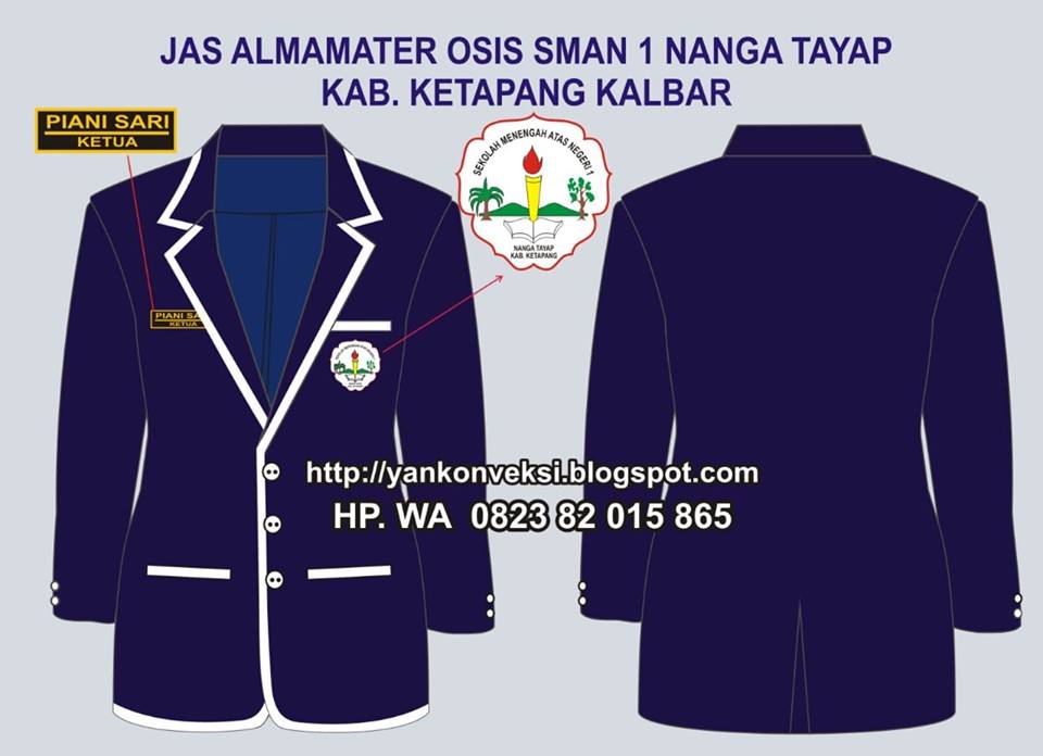 JAKET ALMAMATER OSIS SMA