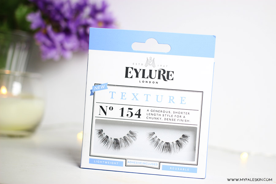 eylure texture 154 review, eylure false lashes review, fake eyelashes, eylure review, my pale skin