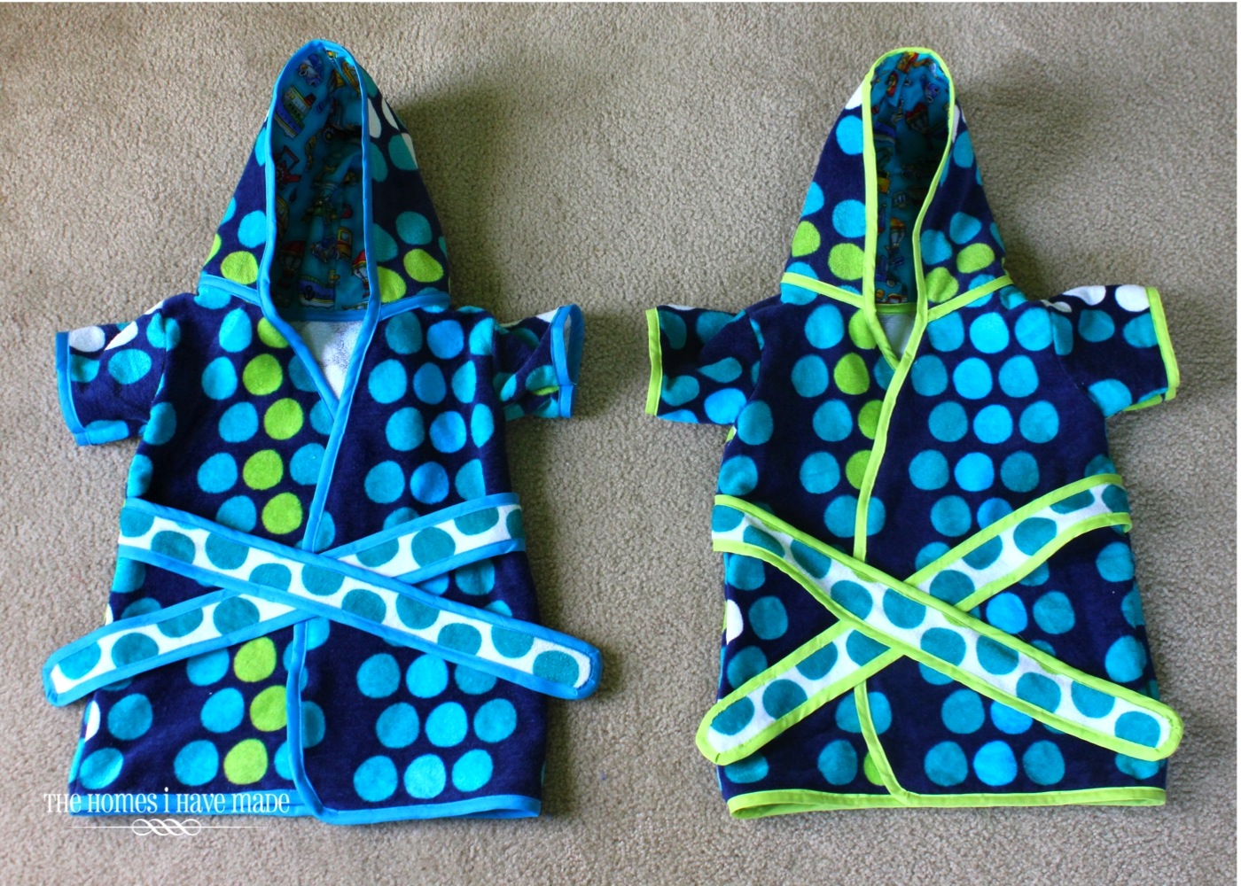 Polka Dot Toddler Robes The Homes I Have Made