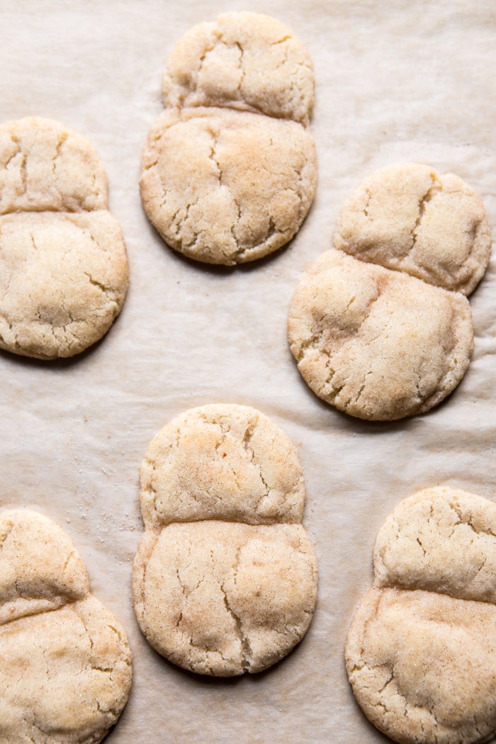 Content in a Cottage Eggnog Frosted Chai Snickerdoodle Snowmen Cookies
