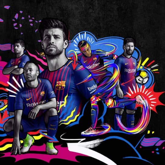 FCバルセロナ 2017-18 ユニフォーム-ホーム