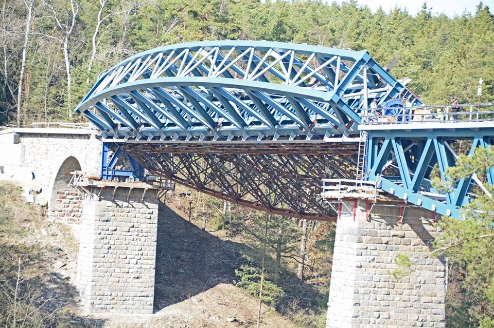 Industrial History Using rotation to replace bridge spans