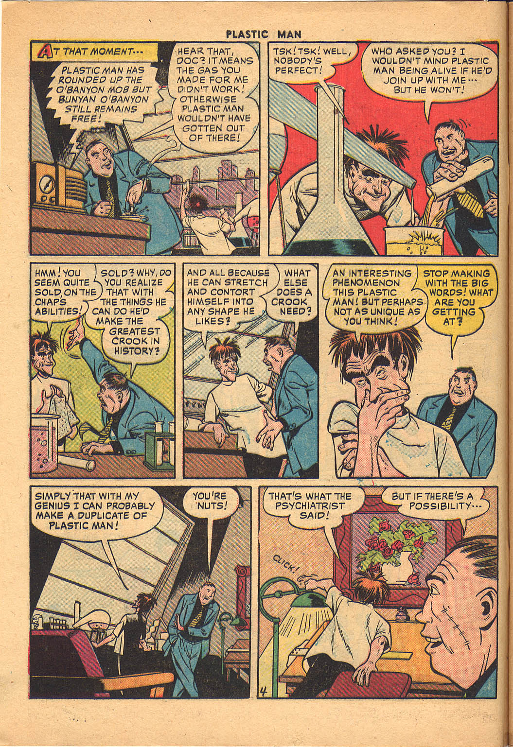 Read online Plastic Man (1943) comic -  Issue #26 - 6