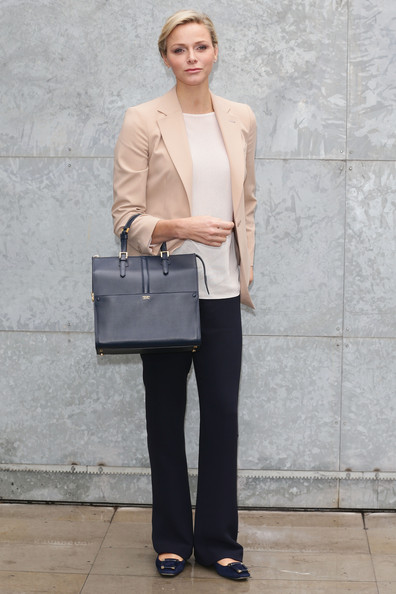 Princess Charlene attends the Giorgio Armani fashion show in Milan