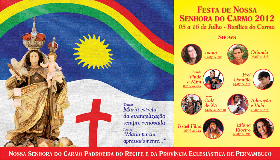 Blog da Mariângela Padroeira do Recife, Nossa Senhora do Carmo, é celebrada com festa e oração Blog da Mariângela Padroeira do Recife, Nossa Senhora do Carmo, é celebrada com festa e oração