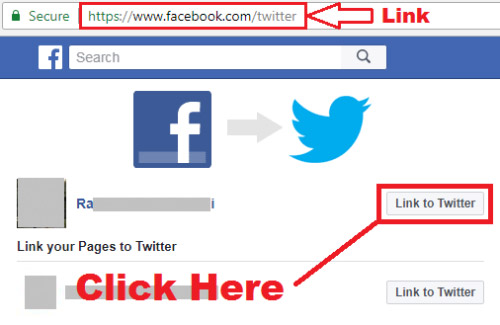 how to link facebook profile to twitter