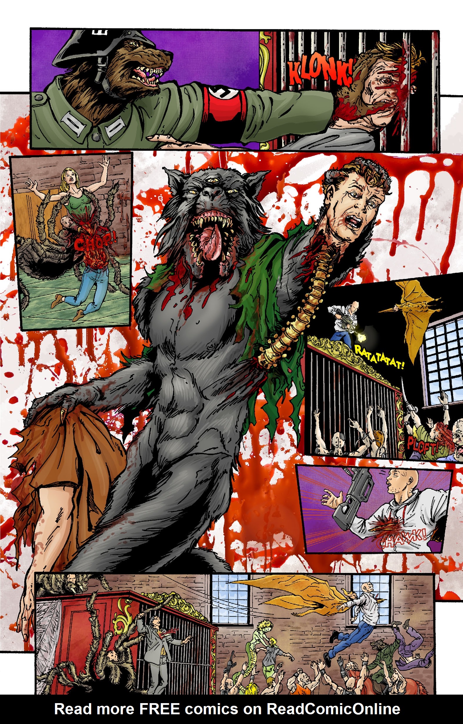 Read online Nazi Werewolves from Outer Space comic -  Issue #5 - 23