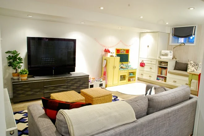 Rambling Renovators | entertainment zone basement