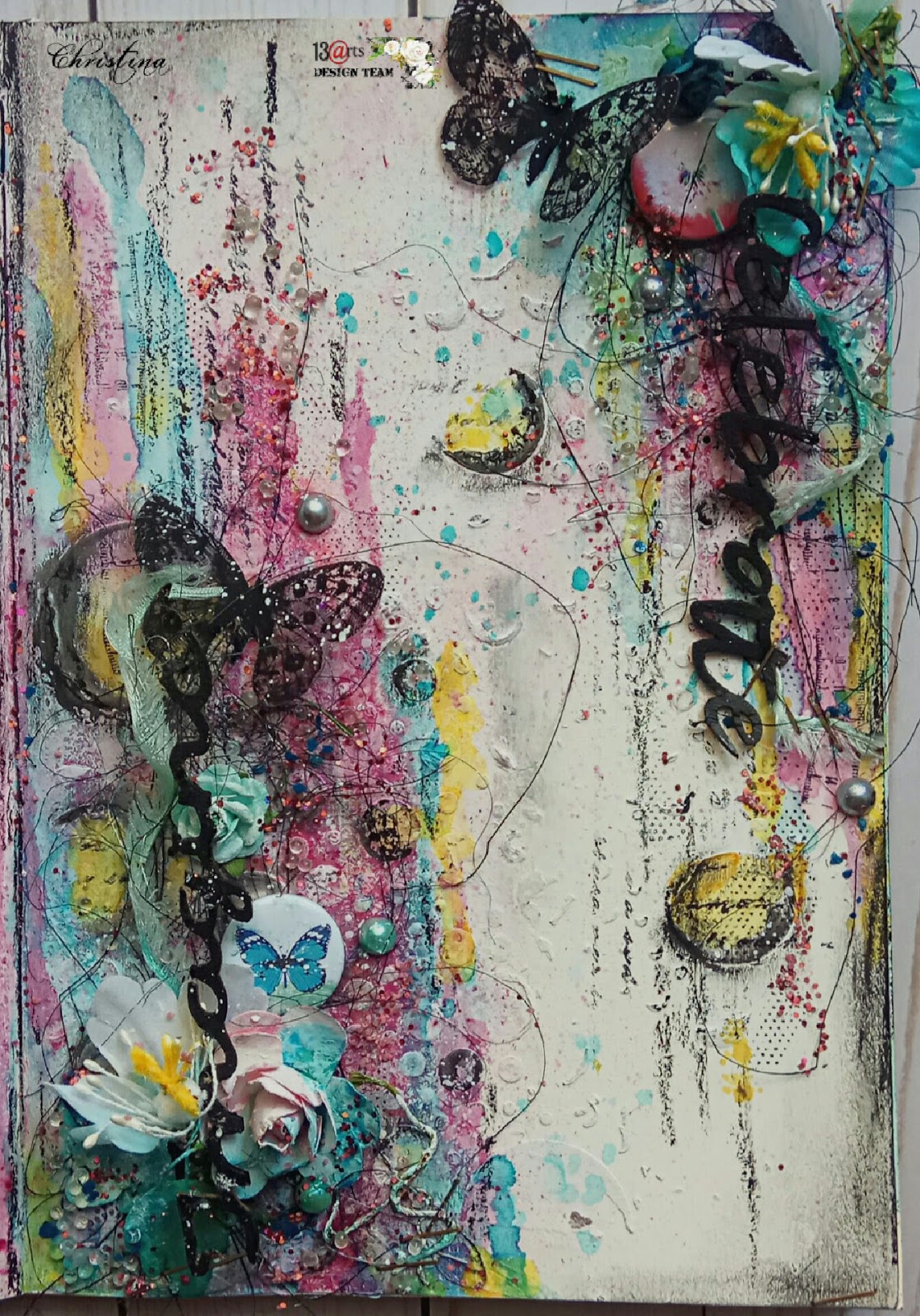 13 Arts Mixed Media Art Journal By Christina 13 Arts Mixed Media Art Journal By Christina