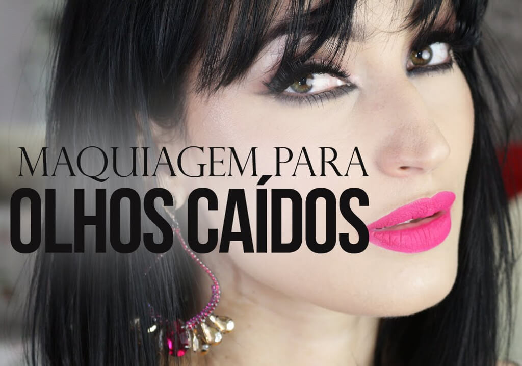 Como fazer uma maquiagem para olhos caídos Maquiagem para olhos caídos