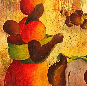 Image sélectionnée maman africaine et bébé dessin couleur 864029