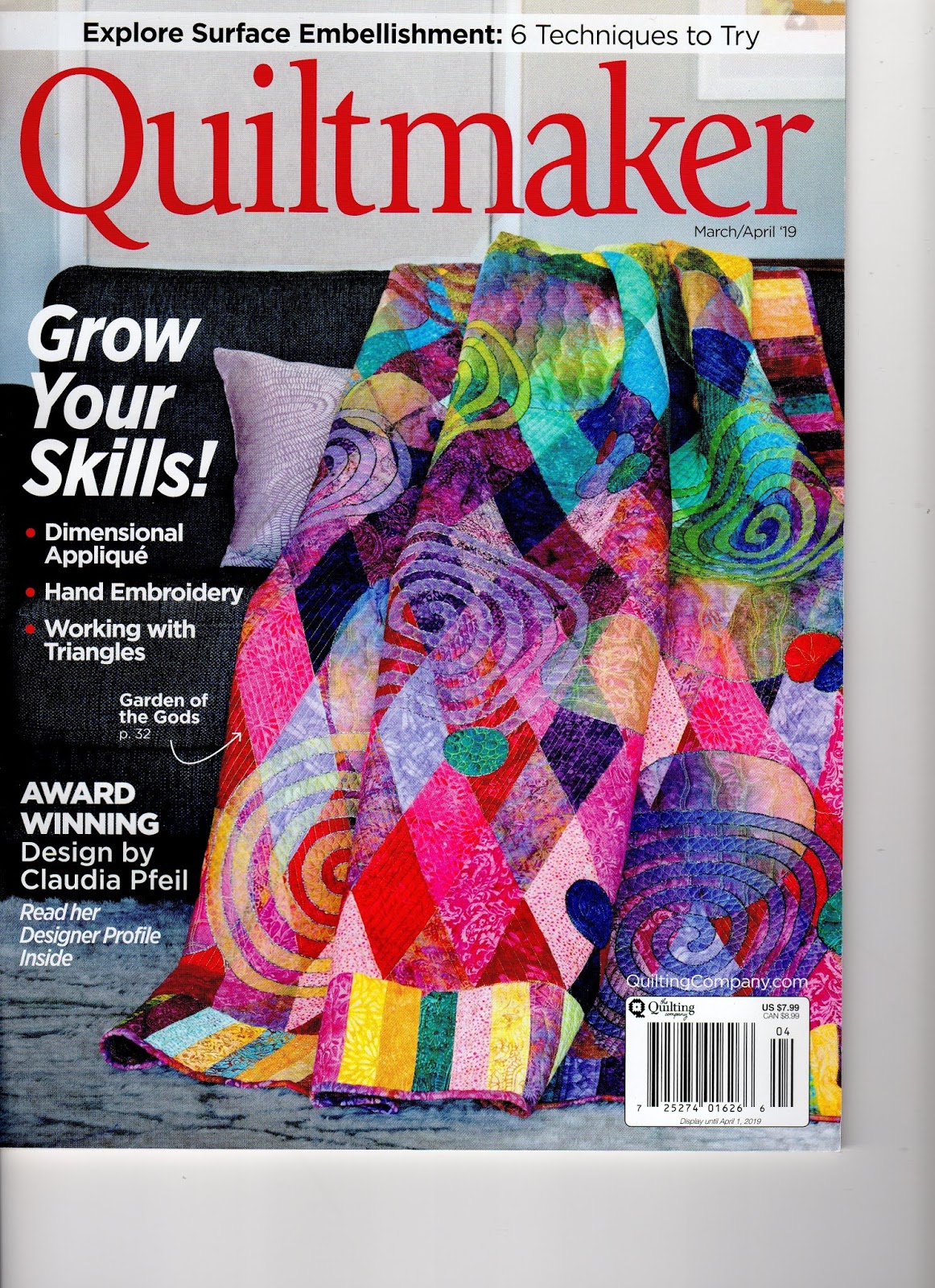 Kauffman Designs Quiltmaker March/April 2019
