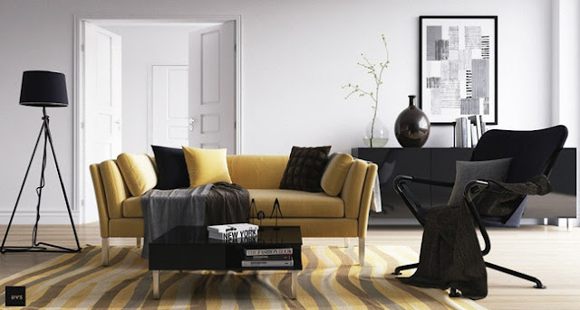 Hình ảnh cho mẫu sofa phòng khách nhỏ với thiết kế dạng văng mini hiện đại, trẻ trung