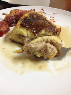 breakfast, French toast, stuffed French toast, cream cheese filling