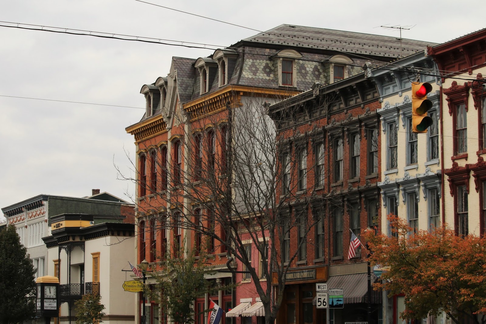 Nomadic Newfies Strolling in Madison, Indiana